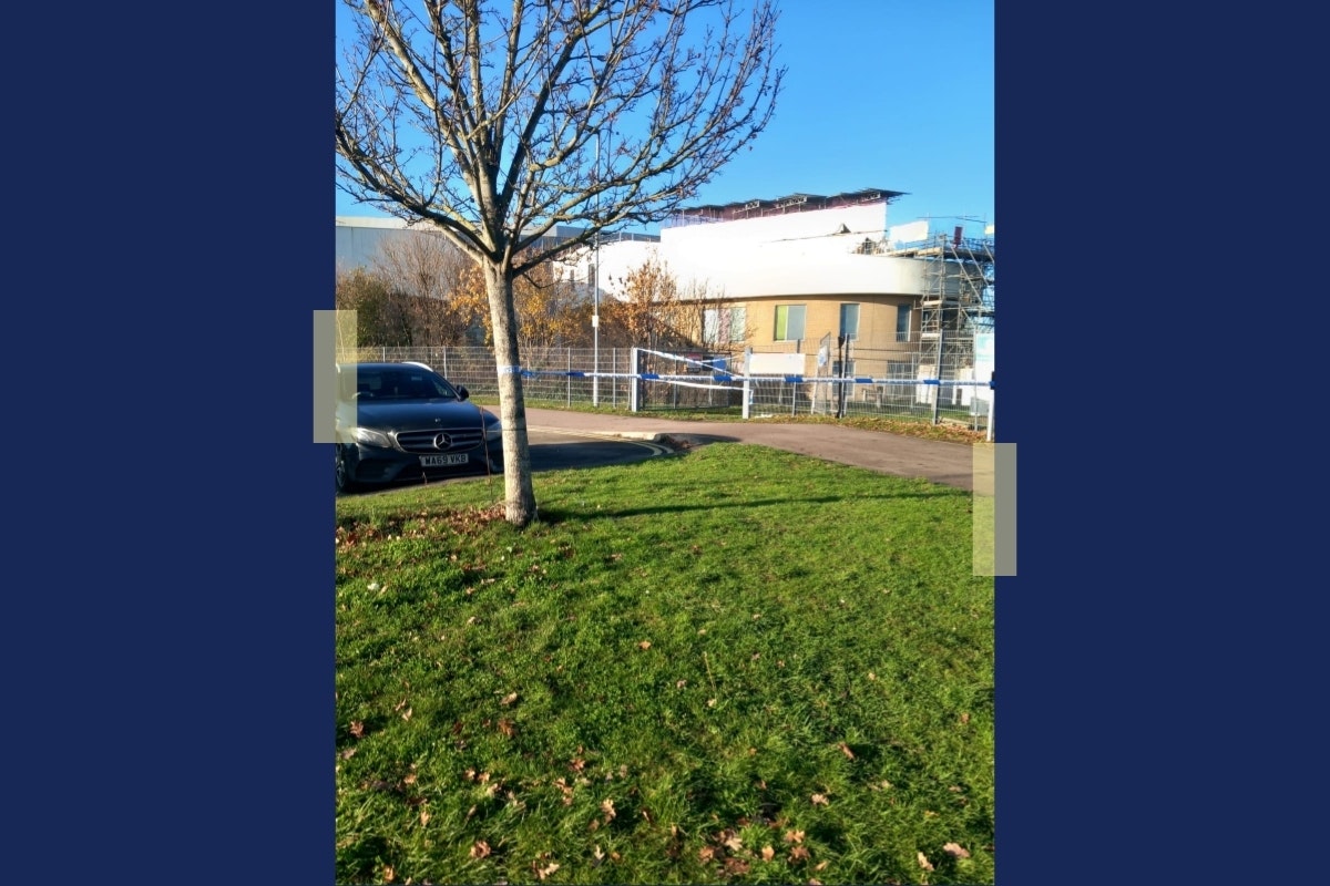 Police outside building